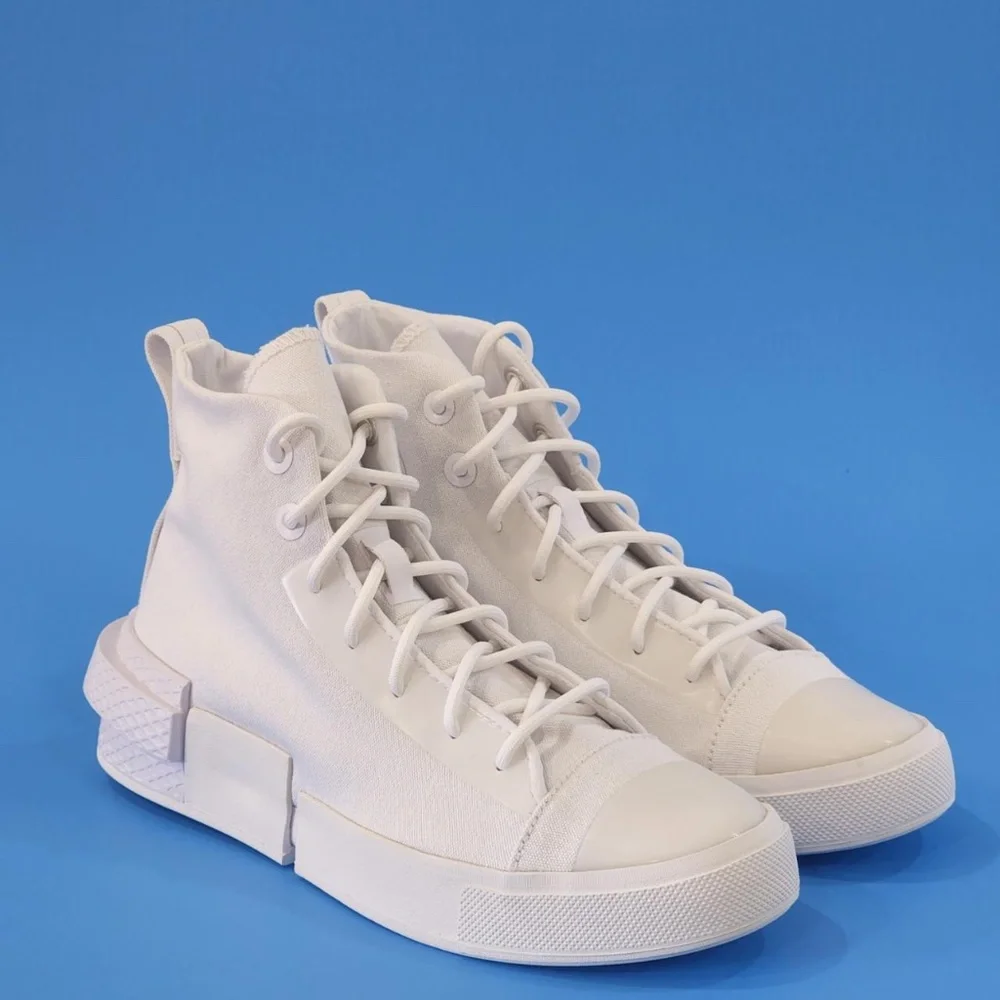 Converse CX Disrupt Hi Mens Casual Sneakers Shoes Triple White 171757C NEW Sz 7 - Picture 5 of 8